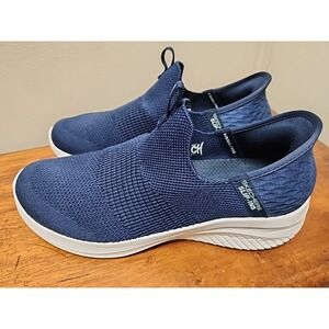 Women's Skechers Hands Free Slip-ins® GO WALK® Flex  Shoes Navy Blue 9.5